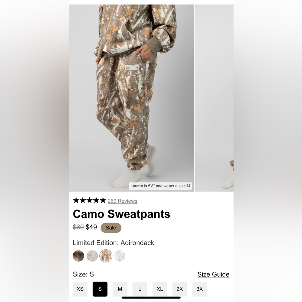 Brand New Comfrt Camo Sweatpants Unisex Size Small